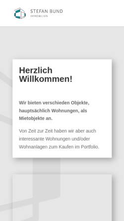 Vorschau der mobilen Webseite www.big-bund.de, b.i.g. bund immobilien gbR