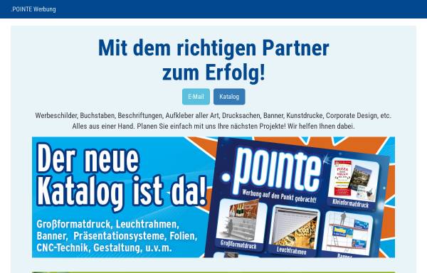 Vorschau von www.pointe-werbung.de, Pointe Werbung