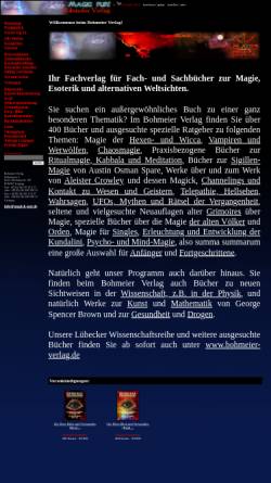 Vorschau der mobilen Webseite www.magick-pur.de, Bohmeier-Verlag