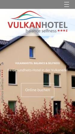 Vorschau der mobilen Webseite www.balance-hotel-eifel.de, Vulkanhotel Steffeln
