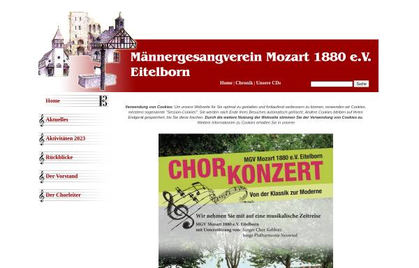Vorschau von www.mgv-mozart.de, Männergesangverein Mozart 1880 e.V. Eitelborn