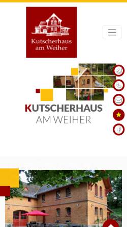 Vorschau der mobilen Webseite ferienwohnung-kutscherhaus.de, Ferienwohnungen & Event-Location - Kutscherhaus - im Westerwald