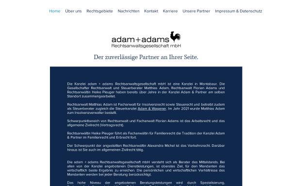 Vorschau von www.adam-partner.com, Kanzlei Adam & Partner