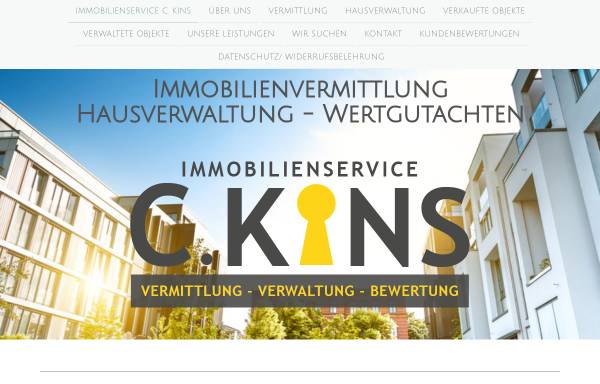 Vorschau von kins-immobilien.jimdo.com, Gerhard Kins Immobilien