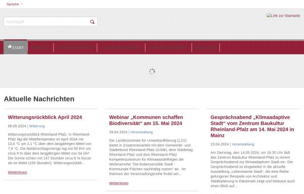 Vorschau von www.kwis-rlp.de, Klimawandelinformationssystem Rheinland-Pfalz (kwis-rlp)