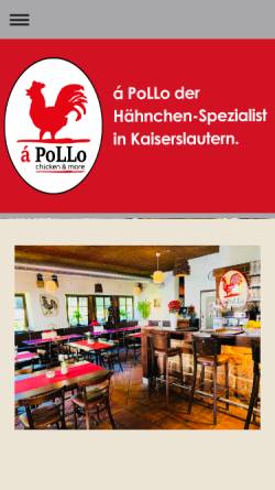 Vorschau der mobilen Webseite www.apollo-chicken.de, Apollo