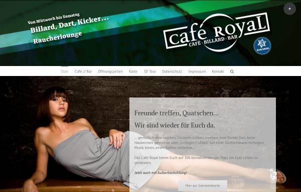 Vorschau von caferoyal-kl.de, Cafe Royal