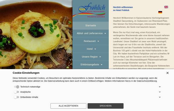 Vorschau von www.hotel-froehlich.de, Hotel Fröhlich