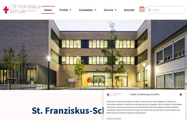 Vorschau von franziskusschule-koblenz.de, Sankt Franziskus Schule Koblenz - Realschule Plus mit angeschlossener Fachoberschule in Trägerschaft des Bistums Trier