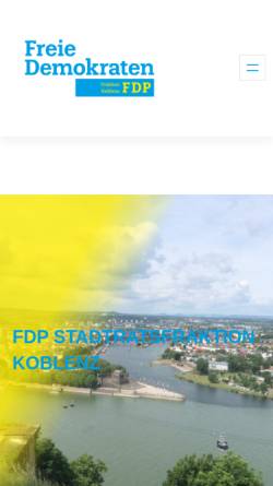 Vorschau der mobilen Webseite fdpfraktion-koblenz.de, FDP Stadtratsfraktion Koblenz