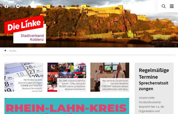 Vorschau von www.die-linke-ko.de, DIE LINKE - Kreisverband Koblenz