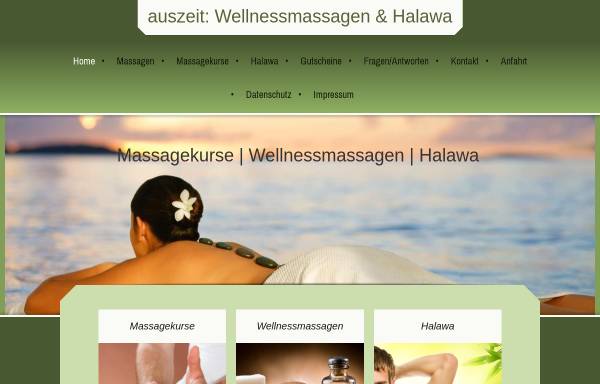Vorschau von www.menten-koblenz.de, Auszeit: Wellnessmassagen und Halawa