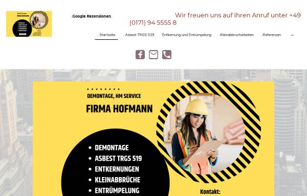 Vorschau von abriss-hofmann.de, Abbruchunternehmen Hofmann