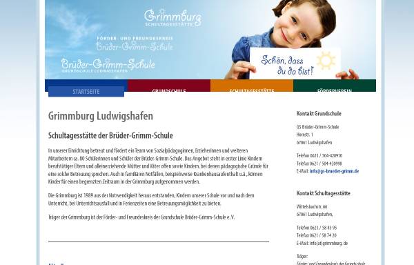 Grimmburg Ludwigshafen - Schultagesstätte der Brüder-Grimm-Schule