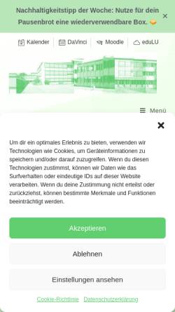 Vorschau der mobilen Webseite www.igsluga.school, Integrierte Gesamtschule Ludwigshafen-Gartenstadt