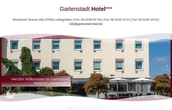 Vorschau von www.gartenstadt-hotel.de, Gartenstadt Hotel