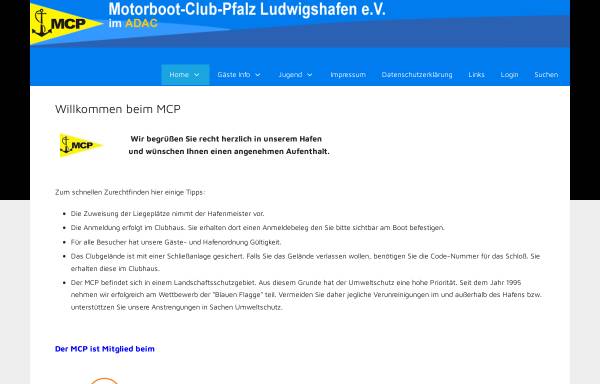 Vorschau von www.mcp-ludwigshafen.org, Motorboot-Club Pfalz Ludwigshafen e.V.
