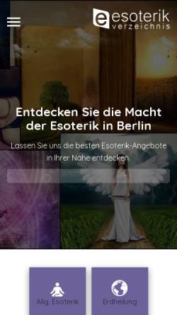 Vorschau der mobilen Webseite www.esoterikverzeichnis.de, Esoterikverzeichnis