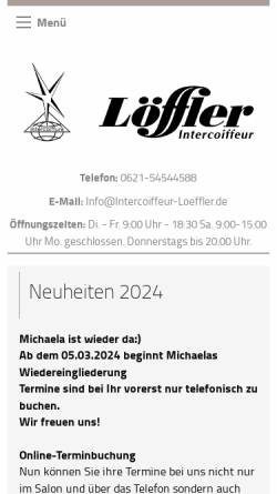 Vorschau der mobilen Webseite www.intercoiffeur-loeffler.de, Intercoiffeur Löffler