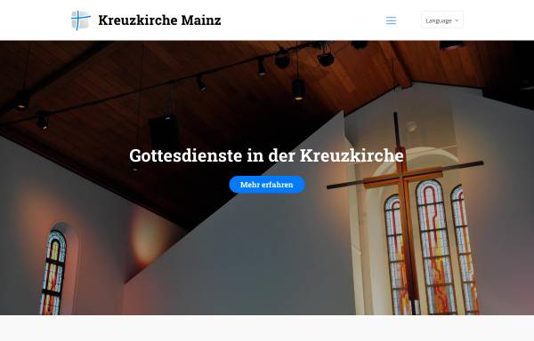 Vorschau von www.kreuzkirche-mainz.de, Kreuzkirche Mainz - Baptisten Mainz - Evangelisch-Freikirchliche Gemeinde Mainz