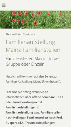 Vorschau der mobilen Webseite www.familienaufstellung-mainz.de, Familienaufstellung Mainz