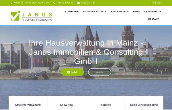 Vorschau von www.janus-ic.de, Janus Immobilien & Consulting GmbH