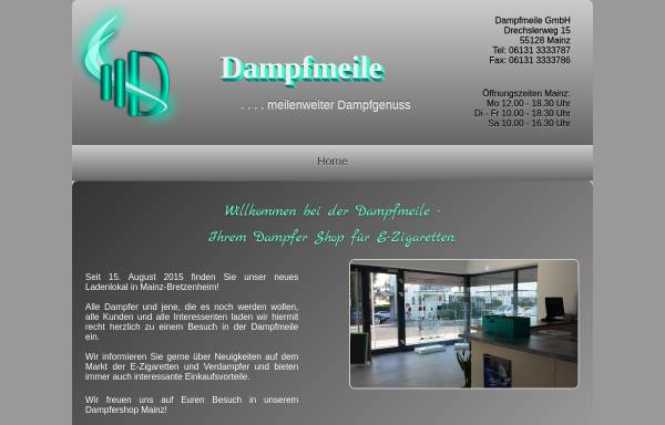Vorschau von www.dampfmeile.de, Dampfmeile GmbH