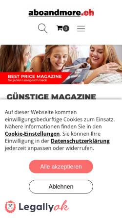 Vorschau der mobilen Webseite www.aha-zeitschrift.de, AHA - Das Magazin des Neuen Aeons