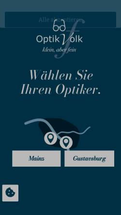 Vorschau der mobilen Webseite www.optik-volk.de, Optik Volk
