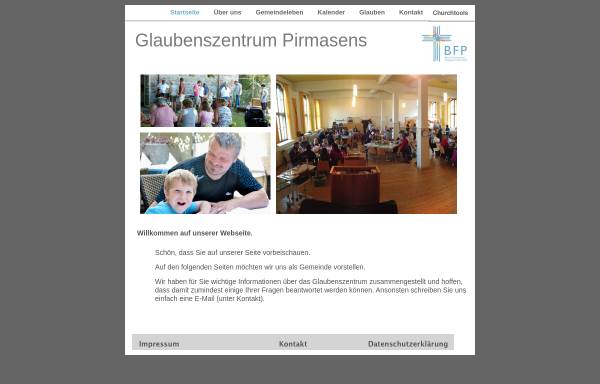 Vorschau von www.glaubenszentrum-ps.de, Glaubenszentrum Pirmasens
