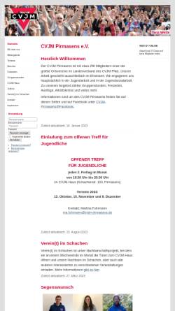 Vorschau der mobilen Webseite www.cvjm-pirmasens.de, CVJM Pirmasens e.V