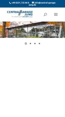 Vorschau der mobilen Webseite www.central-garage-jung.de, Central-Garage Jung GmbH