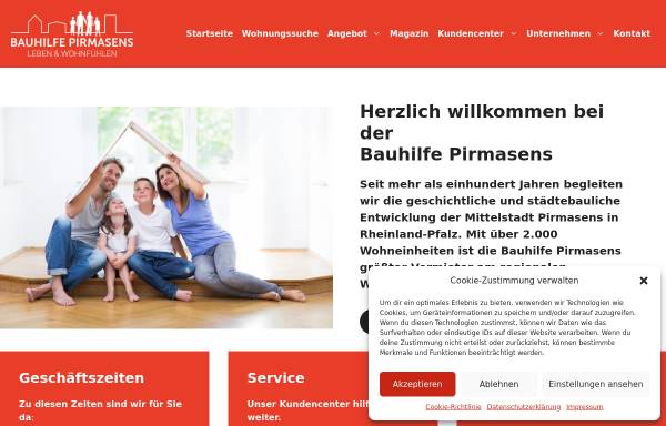 Vorschau von bauhilfe-pirmasens.de, Bauhilfe Pirmasens GmbH
