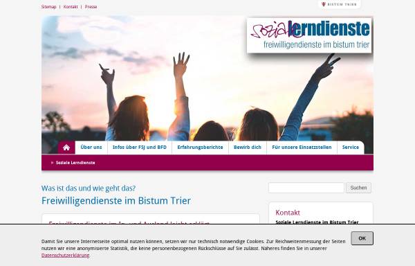Vorschau von www.soziale-lerndienste.de, Soziale Lerndienste im Bistum Trier