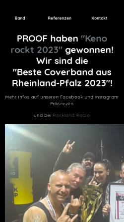 Vorschau der mobilen Webseite proof-rock.de, PROOF - ROCK