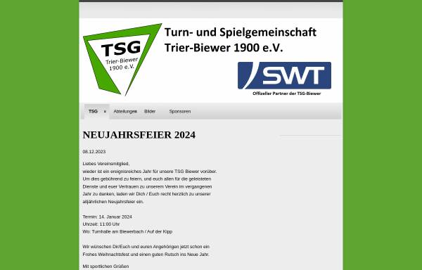 Vorschau von tsg-trier-biewer.de, TSG Trier-Biewer 1900 e.V.