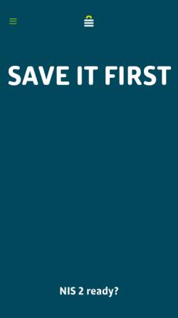 Vorschau der mobilen Webseite www.saveitfirst.de, Save It First