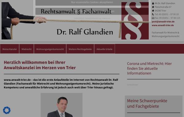 Vorschau von anwalt-trier.de, Rechtsanwälte in Bürogemeinschaft Dr. Ralf Glandien und Marina Buron