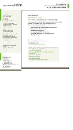 Vorschau der mobilen Webseite www.steuerberatung-heck.de, Steuerberatung Heck