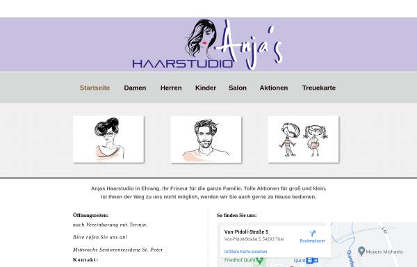 Vorschau von www.anjas-haarstudio-ehrang.de, Anja`s Haarstudio Ehrang