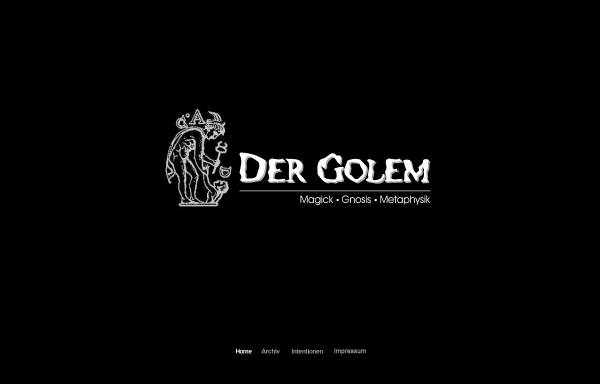 Vorschau von www.golem-net.de, Der Golem - Magick, Gnosis, Metaphysik