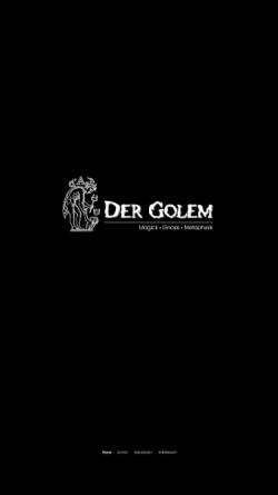 Vorschau der mobilen Webseite www.golem-net.de, Der Golem - Magick, Gnosis, Metaphysik