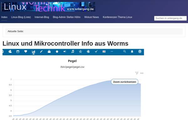 Vorschau von www.untergang.de, Linux und Technik aus Worms