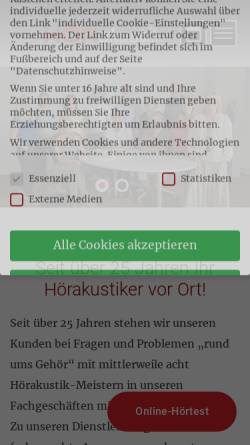 Vorschau der mobilen Webseite www.hoerakustik-am-rossmarkt.de, HÖRakustik am Roßmarkt GmbH
