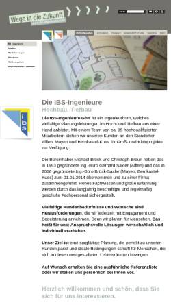 Vorschau der mobilen Webseite www.ibs-ingenieure.com, IBS-Ingenieure GbR