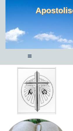 Vorschau der mobilen Webseite www.apostolische-gemeinde-des-saarlandes.de, Apostolische Gemeinde