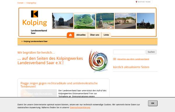 Vorschau von www.kolping-saar.de, Kolpingwerk Landesverband e.V.