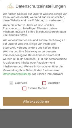 Vorschau der mobilen Webseite www.hochwaelder-wohlfuehlhotel.de, Hochwälder Wohlfühlhotel GmbH