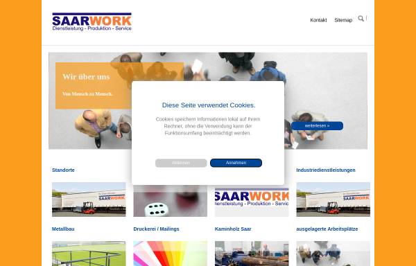 Vorschau von www.saarwork.de, DPS Saarwork GmbH