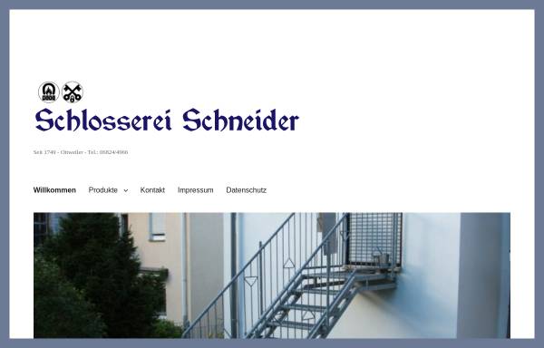 Vorschau von www.schneider-otw.de, Schlosserei Schneider